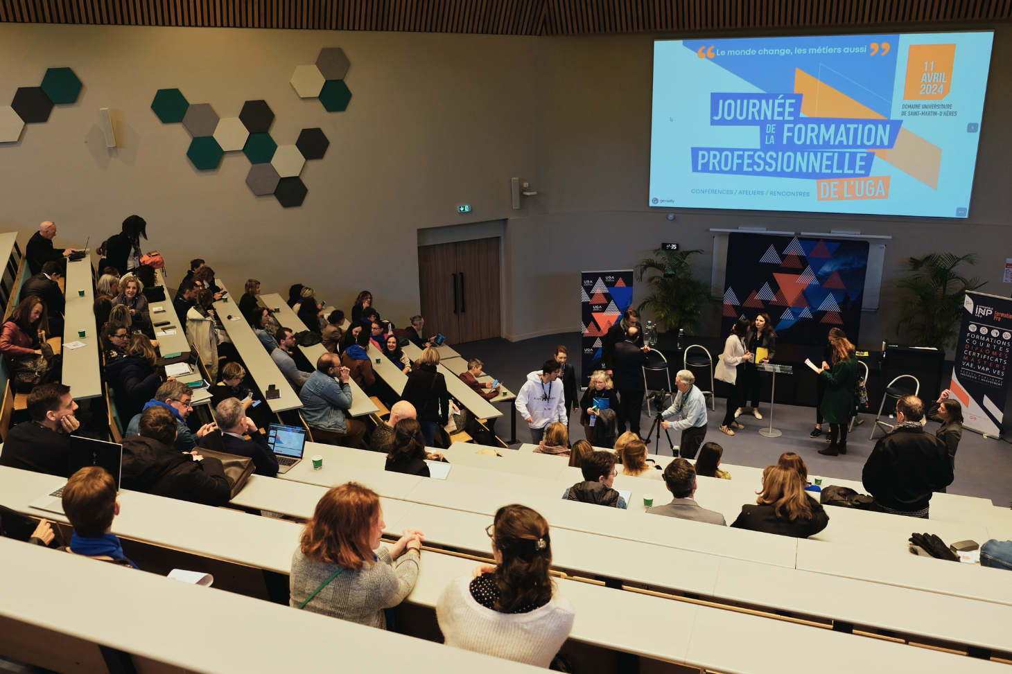 La 1re Journée de la formation professionnelle organisée par l'UGA et Grenoble INP - UGA s'est déroulée le 11 avril dernier sur le campus de Saint-Martin-d'Hères.