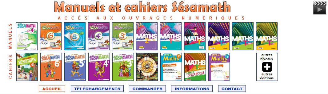 Les manuels Sésamaths 