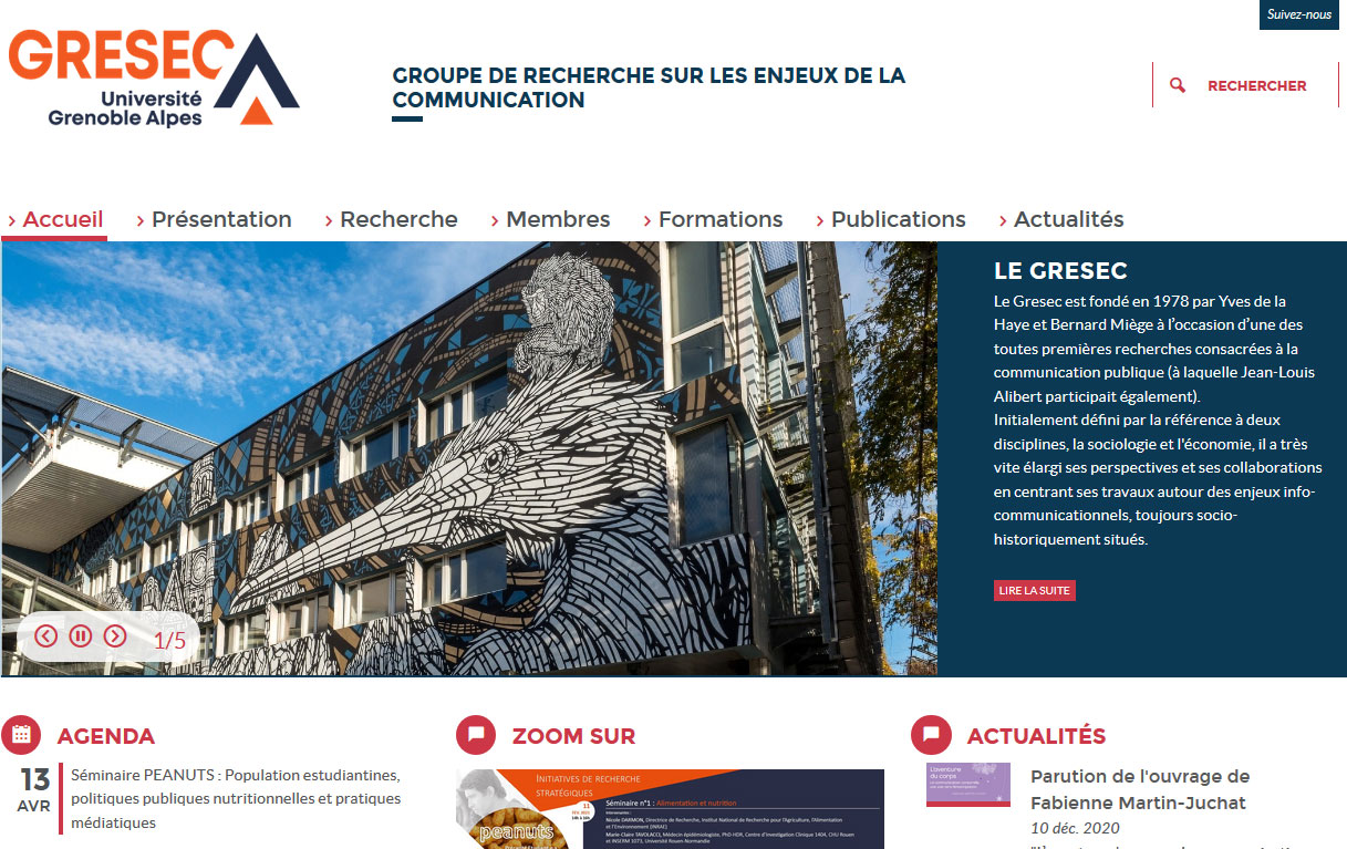 Site internet du Gresec