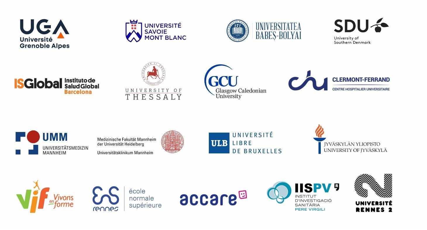 logos des établissements partenaires du projet Yeah!